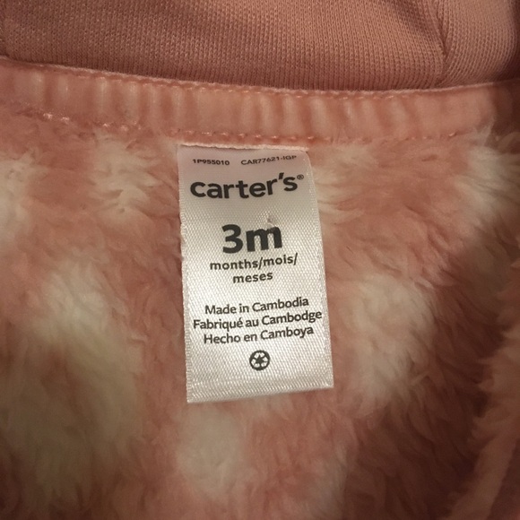 Carter’s Baby Winter Bodysuit Size 3M - Picture 6 of 7